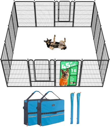 Miniatura 88 de FXW Rollick - Corralito para perros para patio, campamento con casa rodante, patentado, 24 pulgadas, 2 paneles