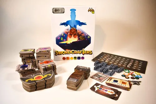 Miniatura 2 de Swordcrafters - Monta tu espada de cartón 3D - Juego de mesa constructivo para GameKnight familiar
