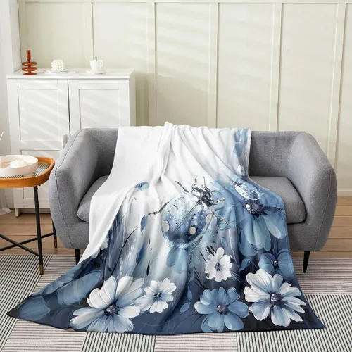 Miniatura 16 de Erosebridal Manta de abeja de 40 x 50 pulgadas, manta de sherpa cálida con estampado de animales 3D para sofá de cama, manta de microfibra suave