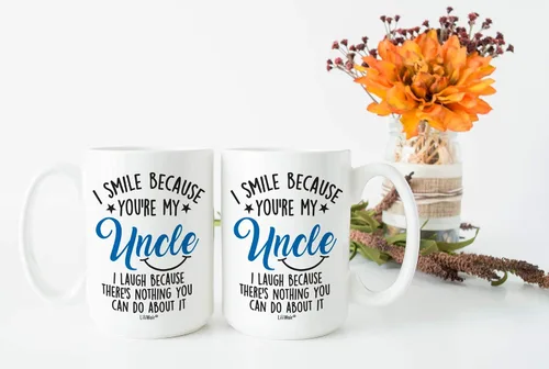 Miniatura 4 de Smile Aunt Uncle Parent (1, 15 oz, azul tío azul)