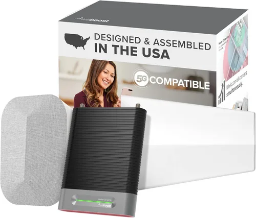 weBoost Home Complete | Potente amplificador de señal de teléfono celular multiportador para 5G y 4G LTE | Soporte simultáneo para todos los
