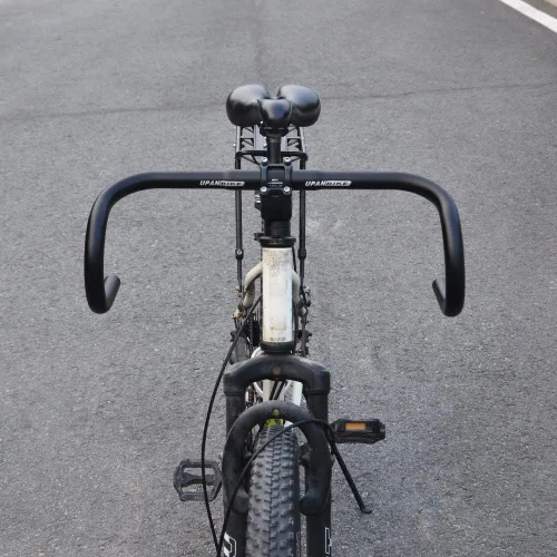 Miniatura 5 de Manillar de bicicleta Upanbike, manillar de caída, manillar curvo, aleación de aluminio de 25,4 mm y 31,8 mm para bicicleta de engranaje fijo