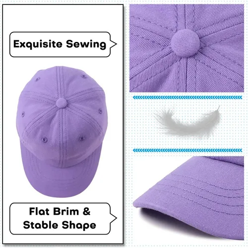 Miniatura 72 de Peecabe Gorra de béisbol para niños pequeños, unisex, de algodón, ajustable, para bebés, niños, gorra de béisbol para niñas de 1 a 5 años