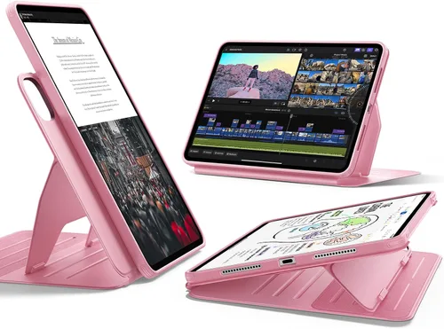 Miniatura 14 de ESR Funda para iPad Pro de 11 pulgadas (M5/M4) 2025/2024, funda magnética extraíble con carga y almacenamiento de lápiz, soporte ajustable
