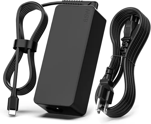 LJO-EEIH Cargador USB C de 65 W para laptop compatible con Lenovo Chromebook 100e 300e C330 ThinkPad T480 T480s T580 T580s Yoga C930 C940 C740 S730