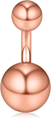 Miniatura 15 de Ruifan 14G 0.236 in 1/4 pulgadas 316L Acero quirúrgico cristal ferido CZ corto ombligo aretes de ombligo anillos de botón 4-6 piezas