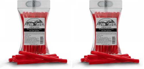 Miniatura 13 de Amish Good Gourmet Dulces de Regaliz Retorcidos - Golosina Premium Dulce y Masticable, Regaliz Retorcido Jumbo de Cereza Roja Snack Perfecto Menos