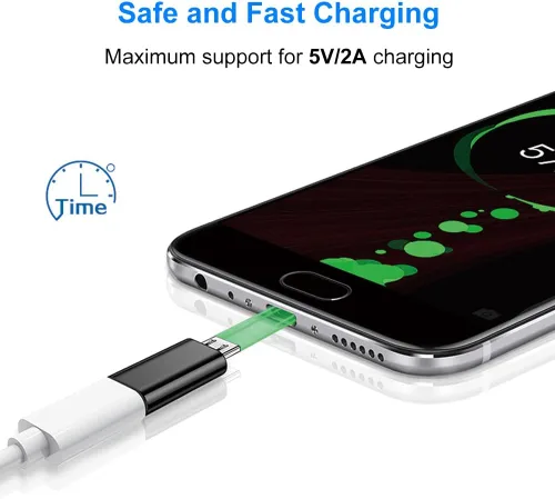 Miniatura 3 de Adaptador USB C a Micro USB, USB tipo C hembra a micro USB macho compatible con Samsung Galaxy S7/S6/S5/S4/S3, Note 5/4/3, teléfonos Android