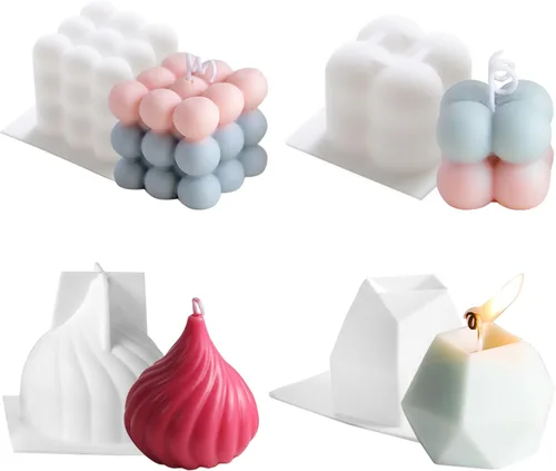 Miniatura 6 de Molde de silicona en forma de mano 3D para hacer velas, molde de vela de gestos, molde de fundición de resina en forma de dedo medio para hacer