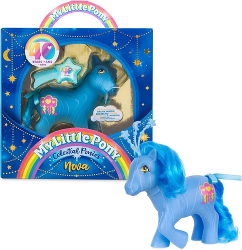 Miniatura 9 de My Little Pony Clásicos - Ponis Celestiales - Aurora - Figura de Juego Coleccionable Retro de 4 Pulgadas, Ideal para Niños, Niños Pequeños, Adultos