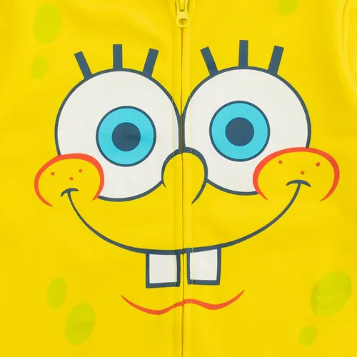 Miniatura 3 de Nickelodeon SpongeBob SquarePants - Sudadera con capucha y cremallera para niños grandes