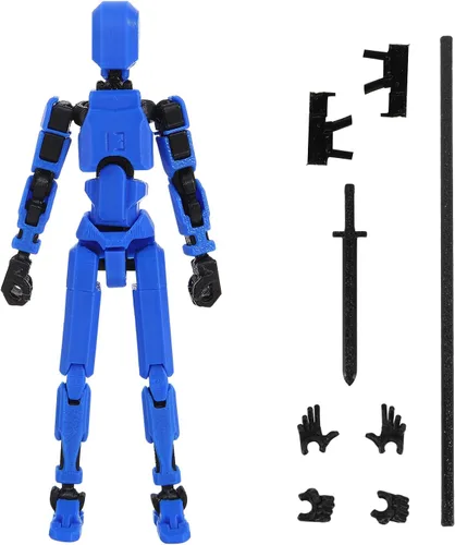 Miniatura 17 de MerryXD Figura de acción de Titan 13, figura de acción Lucky 13, figura de acción T13, figura de acción impresa en 3D con múltiples articulaciones