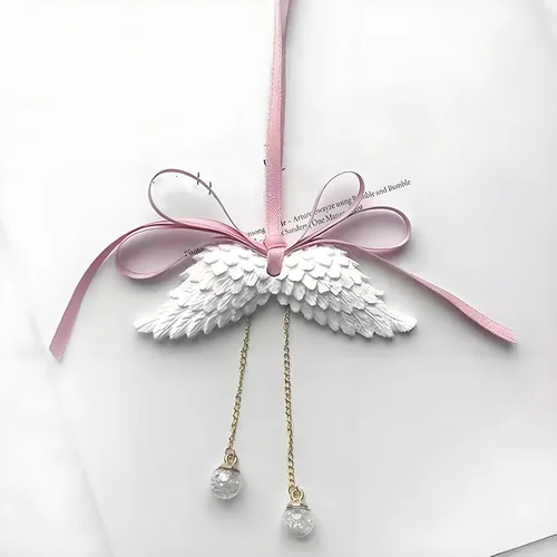 Miniatura 6 de Moldes de resina de silicona con alas de ángel, 2 piezas con agujeros para hacer colgantes de alas, decoración de pasteles, adornos de cupcakes
