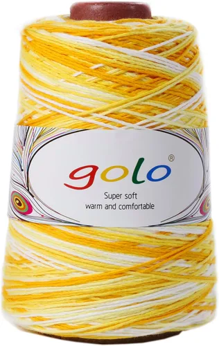 Miniatura 11 de golo Hilo de cono de lana para tejer 8.8oz 400yd 100% hilo de lana para tejer a mano 401-Blanco