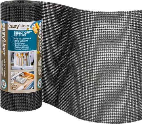 Miniatura 32 de EasyLiner Select Grip Revestimiento para Estantes - Fácil de Instalar y Cortar a Medida - Antideslizante, Sin Adhesivo, Revestimiento para Cajones
