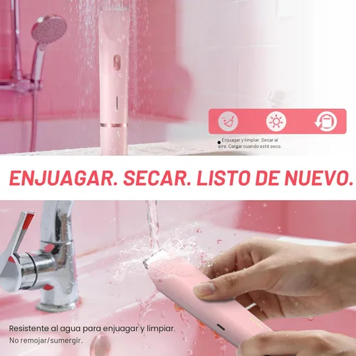 Miniatura 6 de Recortadora de Bikini para Mujeres – Afeitadora Eléctrica Suave para Áreas Sensibles, Afeitadora Recargable USB-C Impermeable para Cuerpo y Cara