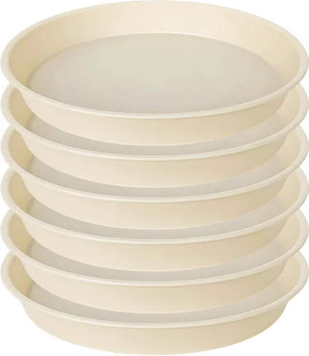 Paquete de 6 bandejas de goteo de agua para plantas, 4, 5, 6, 7, 8, 9, 10, 11, 12, 13, 15, 17, 19 pulgadas, bandeja de drenaje de plantas resistente