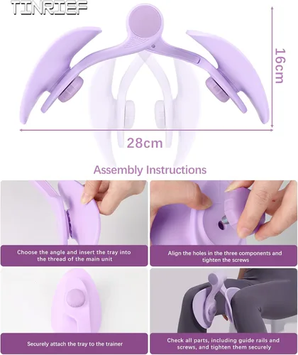 Miniatura 7 de Pelvic Floor Exercise Device with 35-49 lb Resistance, Kegel and Inner Thigh Muscle Trainer, Home Workout Equipment for Postpartum Recovery, Women &