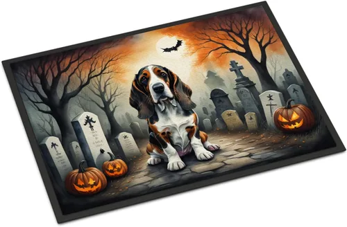 Miniatura 57 de Caroline's Treasures DAC2011MAT - Felpudo de Halloween espeluznante con diseño de Beagle, de 18 x 27 pulgadas, para interiores y exteriores