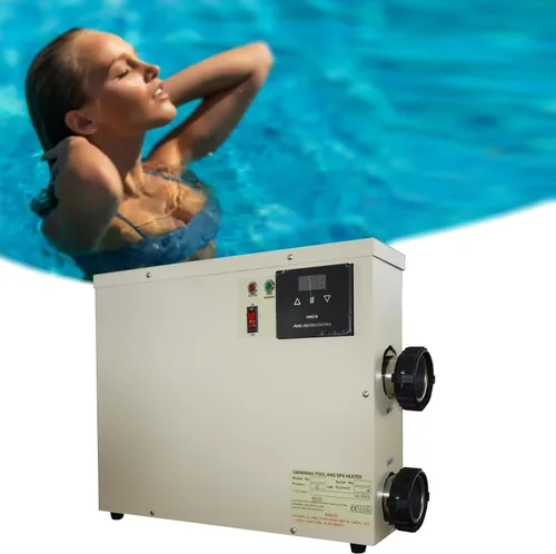 Calentador de piscina 9KW 220V Termostato eléctrico de piscina, pantalla táctil digital, calentador de agua de piscina de bajo consumo para spas,
