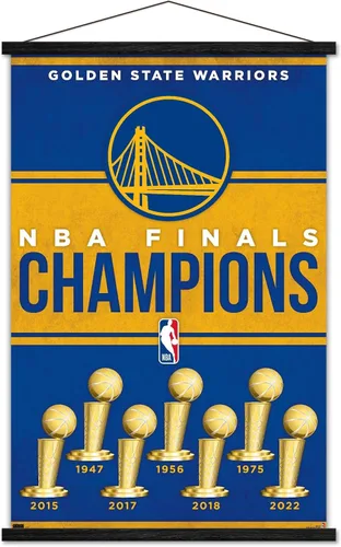 Miniatura 9 de Trends International NBA Golden State Warriors - Póster de pared de Champions 23, 22.37 x 34.00 pulgadas, paquete de impresión premium y colgador