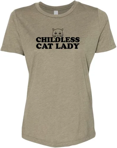 Miniatura 18 de Cute Women's Screen Printed Crew Neck Tee, Shirts With Sayings, Dusty Blue or Olive
