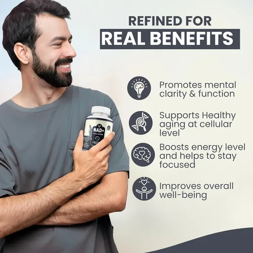 Miniatura 6 de Suplemento NAD+ 18 en 1 con resveratrol berberina quercetina fisetina ácido lipoico curcumina Vitamina D3 K2 para energía celular Apoyo