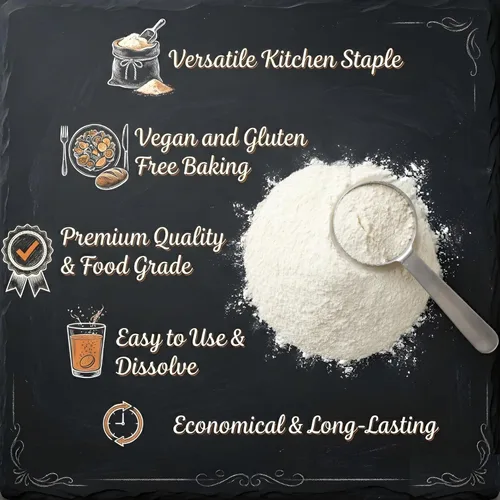 Miniatura 6 de freee Polvo de goma de xantano sin gluten, 3.53 onzas (3.53 oz) Espesante, aglutinante y estabilizador Para hornear, salsas, sopas, postres