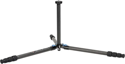 Miniatura 3 de SIRUI ST-124 Trípode de fibra de carbono con columna central triangular, impermeable, trípode de viaje para cámaras, 4 secciones, 62.2 pulgadas