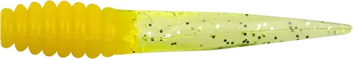 Miniatura 49 de Bobby Garland Slab Slay'R Señuelo de pesca de plástico suave para crappie, equipo de pesca y accesorios, 2 pulgadas, Chartreuse Silver Chartreuse