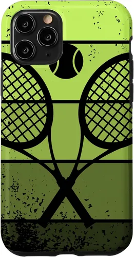 Miniatura 28 de Raqueta de jugador de tenis para iPhone 13 con cancha de pelota de tenis Vintage Retro Case