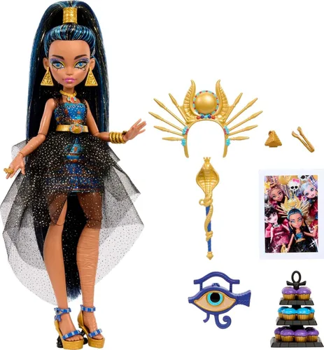 Miniatura 7 de Muñeca Monster High, Clawdeen Wolf en estilo de fiesta de bola de monstruo con accesorios temáticos incluyendo globos