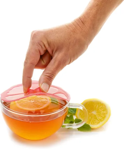 Miniatura 8 de Charles Viancin - Tapa de silicona de hibisco para almacenamiento de alimentos y cocinar - 6 pulgadas - Sellado hermético en cualquier superficie