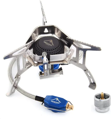 Miniatura 8 de Widesea Estufa de mochilero 3300W Estufa de camping Quemador de gas portátil con Iginitor Mini Ultraligero Equipo de senderismo Equipo al aire libre