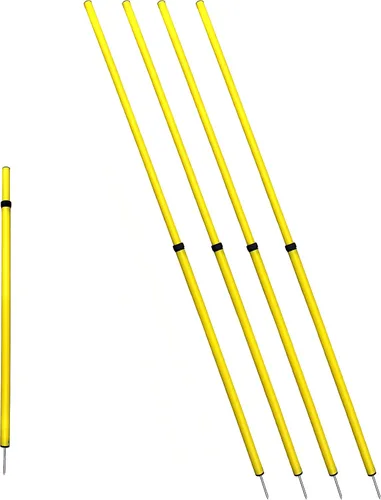 BlueDot Trading Bastones de entrenamiento de velocidad de agilidad de fútbol multideporte, fijos, ajustables o plegables (juegos de 4, 6, 8 piezas)
