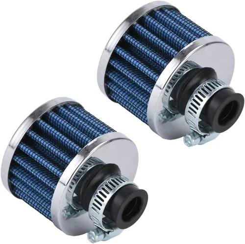 Miniatura 15 de Filtro de aire universal de cuello negro de 38 mm para automóvil, sistema de entrada de aire de alto flujo, entrada de aire limpia y fría, sistema