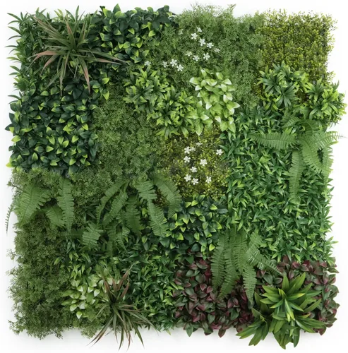Miniatura 11 de ULAND Paneles de pared de plantas artificiales, 1 pieza de 40 x 40 pulgadas, decoración de fondo de pared de césped verde, hojas de hiedra