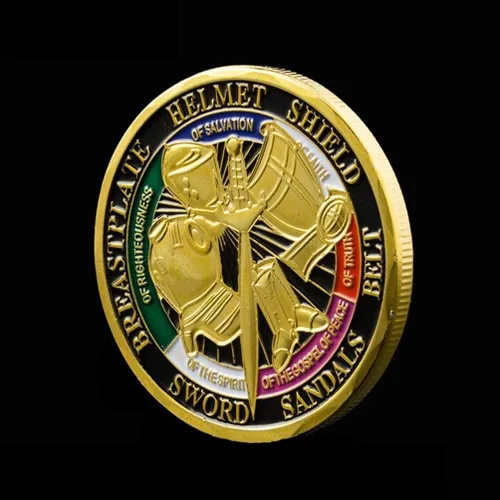 Miniatura 3 de Ponte toda la armadura de Dios Moneda de Oración Moneda de Desafío