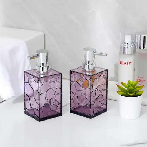 Miniatura 2 de Dispensador de jabón de manos, botellas de bomba de líquido de plástico acrílico transparente recargables dispensador de loción para decoración