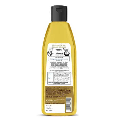 Miniatura 2 de Soulflower Bhringraj - Aceite para el cabello 100% puro, natural, cuero cabelludo refrescante Coco, sésamo 4.1 fl oz