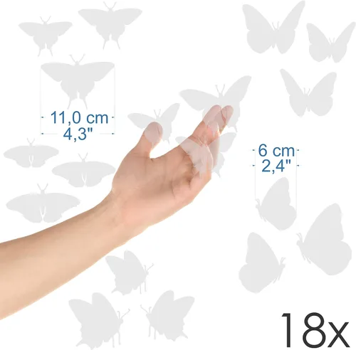 Miniatura 2 de Protección para ventanas - Calcomanías anticolisión para evitar golpes de personas y pájaros en el cristal de la ventana - Juego de 18 calcomanías