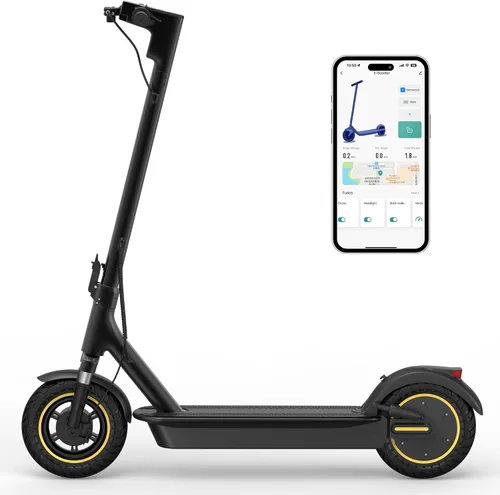 Miniatura 12 de MAXSHOT Scooter eléctrico para adultos, neumáticos de 8.5/10/14 pulgadas, 19/22 mph, motor de 350 W/500 W, rango de 21-28 millas, plegable con doble