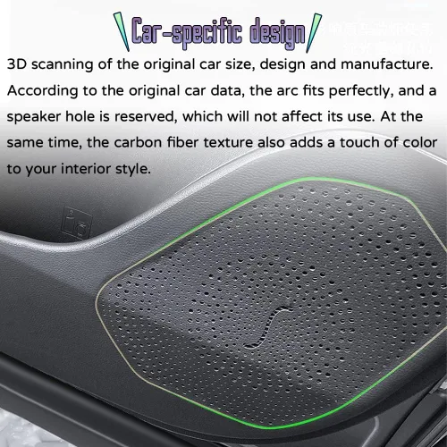 Miniatura 6 de Accesorios interiores personalizados, 4 unidades para Lexus RX 350/RX 350h/RX 450h+/RX 500h de cuero para puerta de automóvil, calcomanías