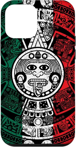 Miniatura 15 de Funda de la bandera de México con calendario azteca maya para iPhone 11
