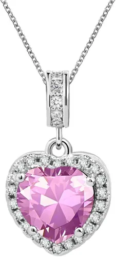 Miniatura 5 de KunBead Colgantes de enero a diciembre con piedra natal de amor y corazón compatibles con collar de pulsera Pandora