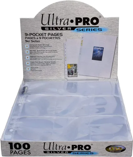 Miniatura 3 de Ultra Pro, 9 páginas de bolsillo serie Silver para tarjetas tamaño estándar, Azul, Estándar
