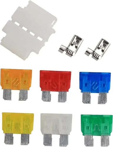 Miniatura 3 de 5 juegos 5A, 10A, 15A, 20A, 25A, 30A, portafusibles medios estándar para barco, camión, ATC, ATO, fusible de cuchilla (color : azul)