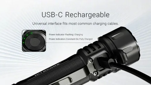 Miniatura 6 de Nitecore EX7 Linterna de 6,000 lúmenes – Linterna recargable de alto rendimiento con foco, luz de inundación, mixta – Carga rápida USB-C, alcance
