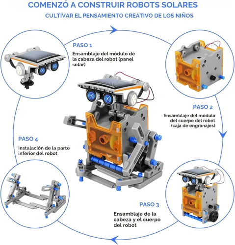 Miniatura 2 de Bottleboom STEM 13-en-1 Juguetes de Robots de Energía Solar para Educación para Niños de 8 a 12 años, Kits de Juguetes Educativos de Ciencia