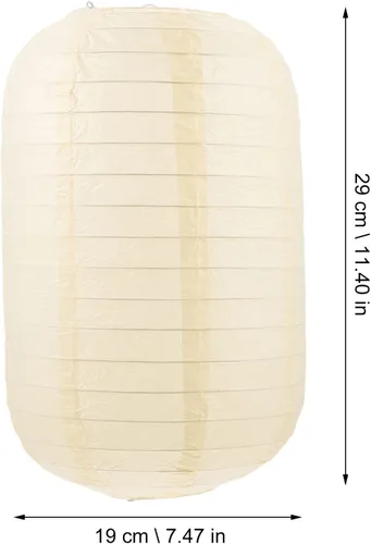 Miniatura 6 de 2 lámparas de linterna japonesa: linternas beige para interiores y exteriores, hogar, patio, ramen, restaurante, decoración de faroles de papel
